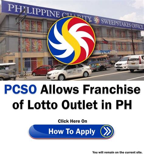 pcso lotto franchise|How to Start a PCSO Lotto Outlet Franchise .